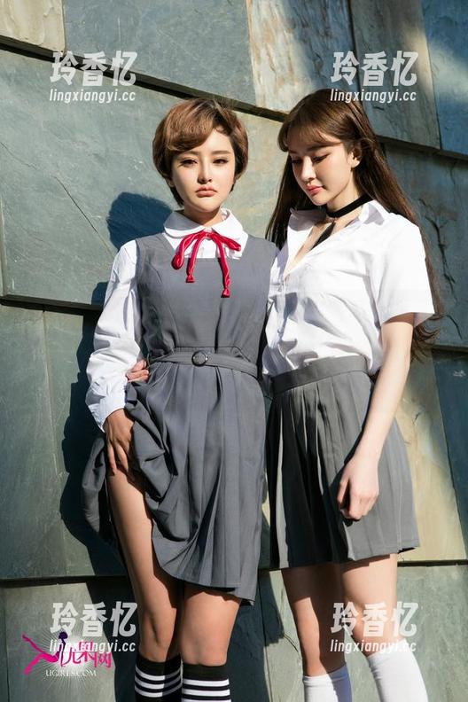 UGirls尤果网 - 田梓茵与制服碰撞出美图火花，说好的上课，其实是俩人的时尚广告！