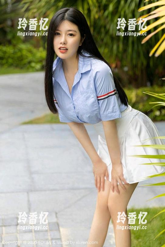 尤蜜荟 - 套图印象：Yumi尤美的网袜和轻松愉快的周末